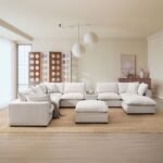 Marisa Modular Console in Beige Boucle LV04416 By ACME 17