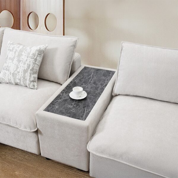 Marisa Modular Console in Beige Boucle LV04416 By ACME 8