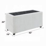 Marisa Modular Console in Beige Boucle LV04416 By ACME 15