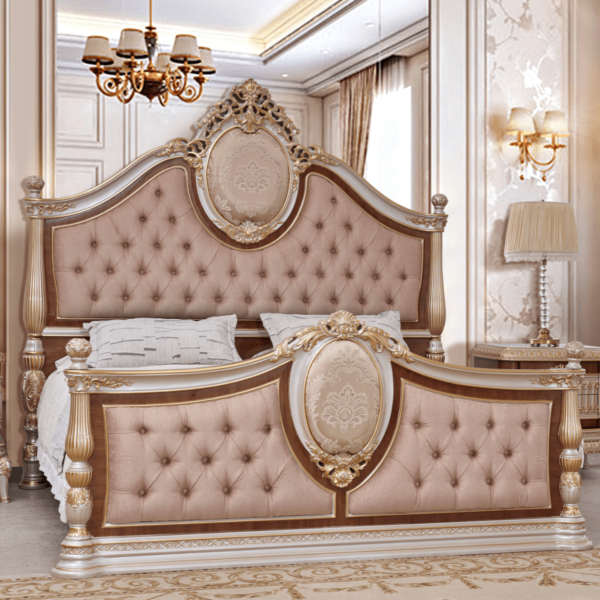 Gold Luxurious Bed HD-9021 By Homey Design 4