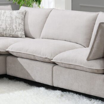 Marisa Modular Armless Chair in Beige Boucle LV04413 By ACME
