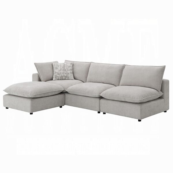 Marisa Beige Boucle Modular RF Loveseat with 2 Pillows LV04411 By ACME 16