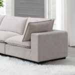 Marisa Modular Wedge with Pillow in Beige Boucle LV04412 By ACME 19