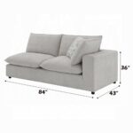 Marisa Beige Boucle Modular RF Loveseat with 2 Pillows LV04411 By ACME 22