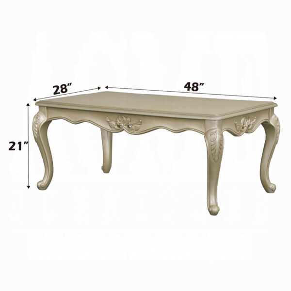 Libertee Rectangular Coffee Table in Champagne LV03825 By ACME 10