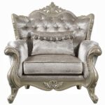 Libertee Beige Fabric Chair with Pillow LV03822 By ACME 16