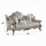 Libertee Beige Fabric Sofa with 5 Pillows LV03820 By ACME Luxury Sofas Mobilia Cleopatra 19 Libertee Beige Fabric Sofa with 5 Pillows LV03820 By ACME 19