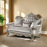 Libertee Beige Fabric Loveseat with 3 Pillows LV03821 By ACME Luxury Loveseats Mobilia Cleopatra 15 Libertee Beige Fabric Loveseat with 3 Pillows LV03821 By ACME 15