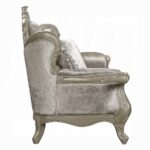 Libertee Beige Fabric Loveseat with 3 Pillows LV03821 By ACME Luxury Loveseats Mobilia Cleopatra 16 Libertee Beige Fabric Loveseat with 3 Pillows LV03821 By ACME 16