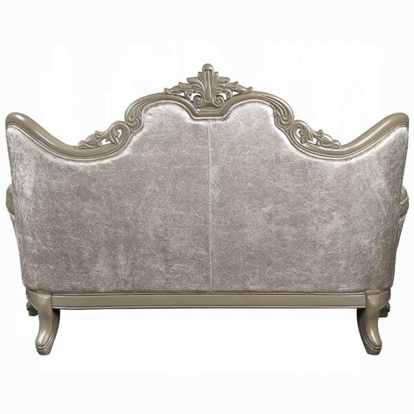 Libertee Beige Fabric Loveseat with 3 Pillows LV03821 By ACME 12
