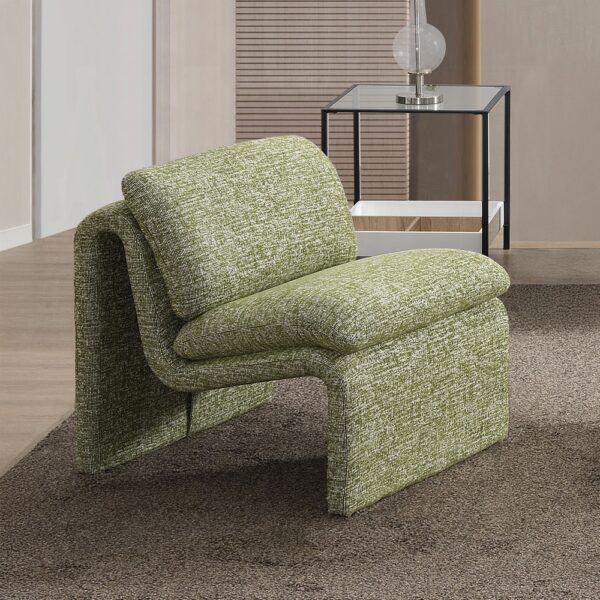 Jaeda Accent Chair in Green Boucle AC04553 By ACME 8