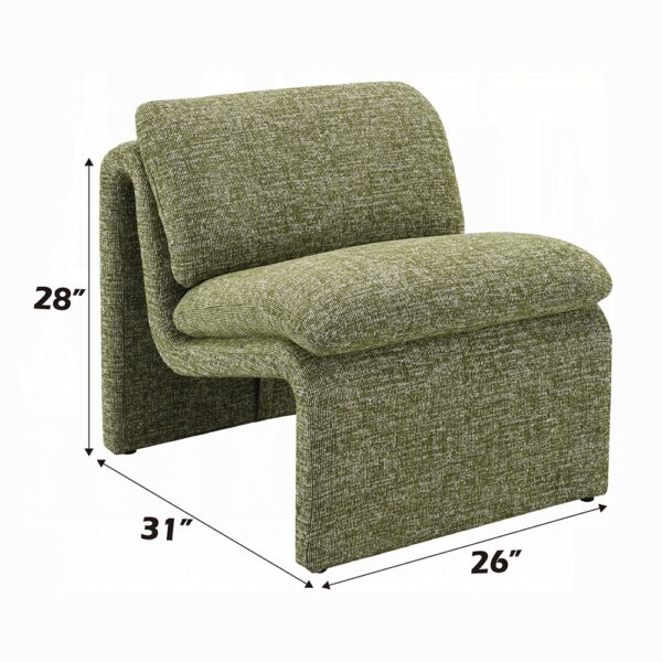 Jaeda Accent Chair in Green Boucle AC04553 By ACME 11