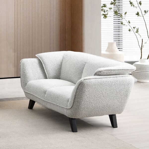 Nayeli Loveseat in Light Gray Boucle LV04201 By ACME 10