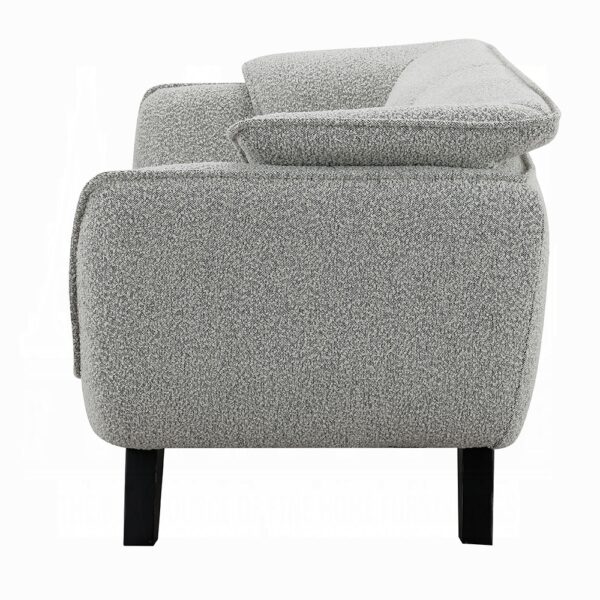 Nayeli Loveseat in Light Gray Boucle LV04201 By ACME 12