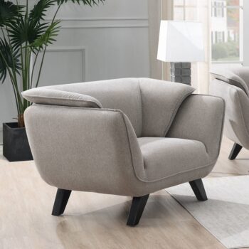 Nayeli Chair in Brown Linen LV02370 By ACME