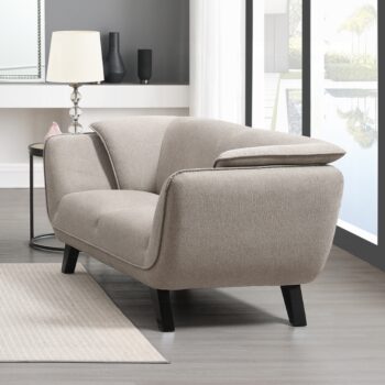 Nayeli Sofa in Brown Linen LV02368 By ACME