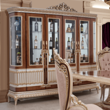 China Cabinet With Glass Doors HD-9021 By Homey Design