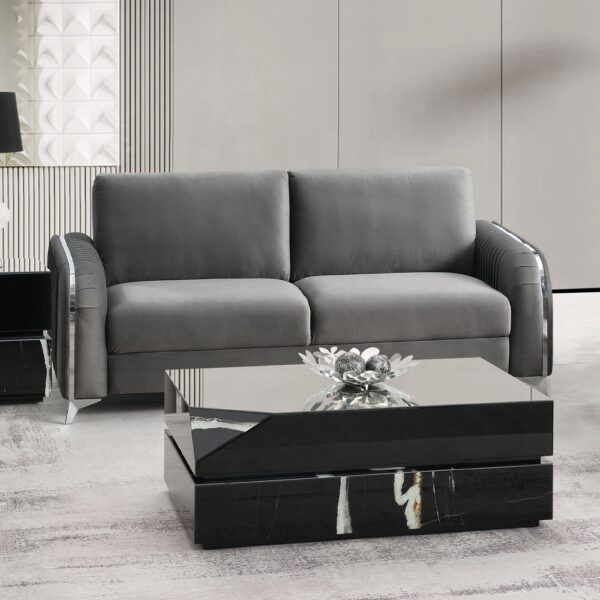 Wenona Gray Velvet Sofa LV01710 By ACME 9