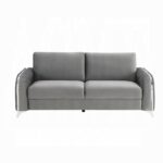 Wenona Gray Velvet Sofa LV01710 By ACME 16