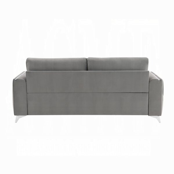 Wenona Gray Velvet Sofa LV01710 By ACME 12
