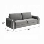 Wenona Gray Velvet Sofa LV01710 By ACME 19