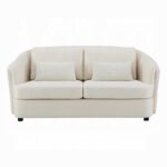 Mariko Loveseat with 2 Pillows in Beige Linen LV02771 By ACME 20