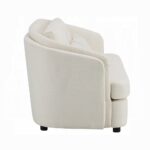 Mariko Loveseat with 2 Pillows in Beige Linen LV02771 By ACME 21
