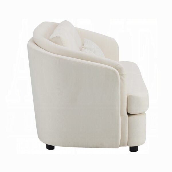 Mariko Loveseat with 2 Pillows in Beige Linen LV02771 By ACME 13