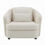 Mariko Chair with Pillow in Beige Linen LV02772 By ACME 20