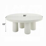 Sanat Coffee Table in White Finish LV04235 By ACME 13