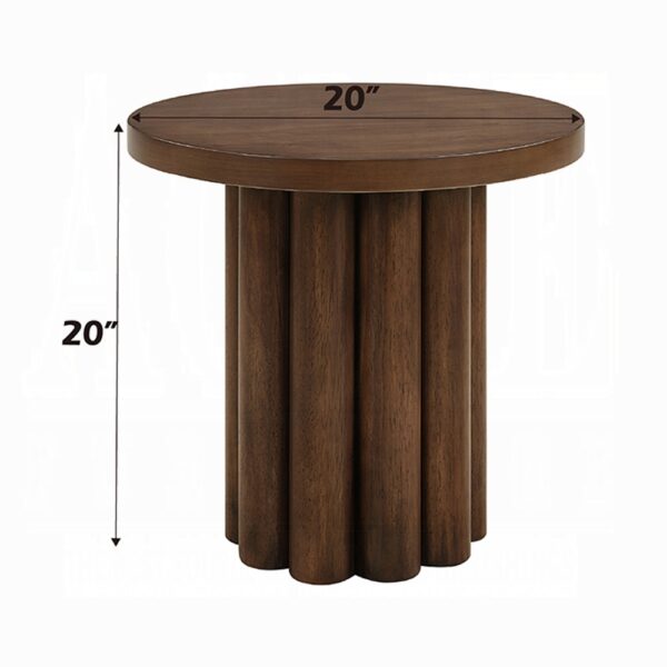 Sanat Brown End Table LV04236 By ACME 9