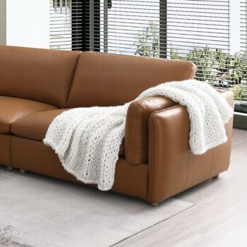 Brighton Modular – Right Facing Arm Chair in Brown Leather LV03373 By ACME 11