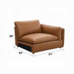 Brighton Modular – Right Facing Arm Chair in Brown Leather LV03373 By ACME Living Chairs Mobilia Cleopatra 21 Brighton Modular – Right Facing Arm Chair in Brown Leather LV03373 By ACME 21