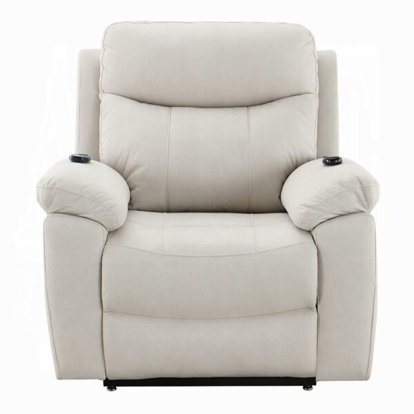 Chriki Power Recliner with Lift & Heating & Massage in Beige Fabric LV04271 By ACME 14