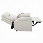 Chriki Power Recliner with Lift & Heating & Massage in Beige Fabric LV04271 By ACME 28