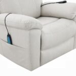 Chriki Power Recliner with Lift & Heating & Massage in Beige Fabric LV04271 By ACME 29