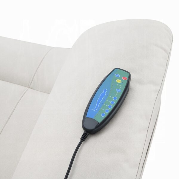 Chriki Power Recliner with Lift & Heating & Massage in Beige Fabric LV04271 By ACME 20