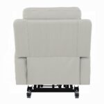 Marsha Power Recliner with Lift & Massage in Light Gray Silicone Leather LV04273 By ACME 25