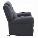 Domana Power Recliner with Lift & Heating & Massage in Blue Fabric LV04274 By ACME 24