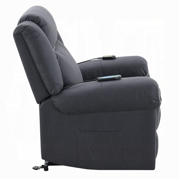 Domana Power Recliner with Lift & Heating & Massage in Blue Fabric LV04274 By ACME 14
