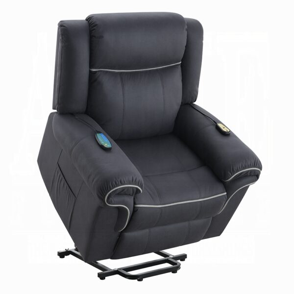 Domana Power Recliner with Lift & Heating & Massage in Blue Fabric LV04274 By ACME 17