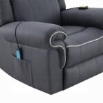 Domana Power Recliner with Lift & Heating & Massage in Blue Fabric LV04274 By ACME 29