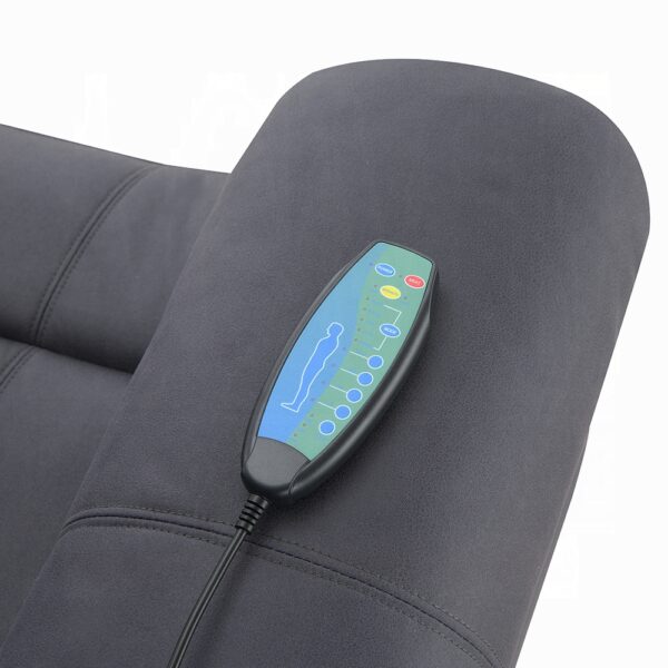 Domana Power Recliner with Lift & Heating & Massage in Blue Fabric LV04274 By ACME 21