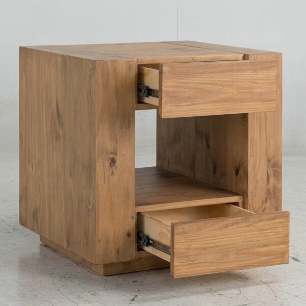 Harlan End Table in Brown Finish LV03776 By ACME 13