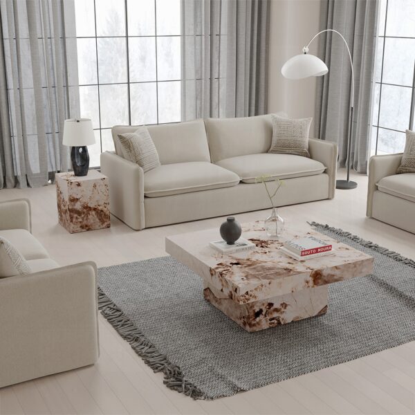 Fultan Engineered Stone End Table LV03936 By ACME 10