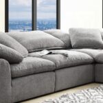 Naveen Modular – Gray Linen Armless Chair LV55140 By ACME 15