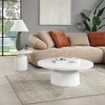Zaid End Table in White Marble LV04226 By ACME 14
