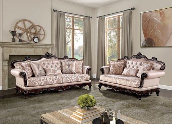 Veracruz Brown Loveseat FM65002BR-LV By Furniture Of America 11