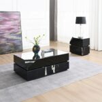 Drisana Coffee Table in Black Mirrored Finish LV03865 By ACME 14