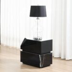 Drisana End Table in Black Mirrored Finish LV03866 By ACME 9